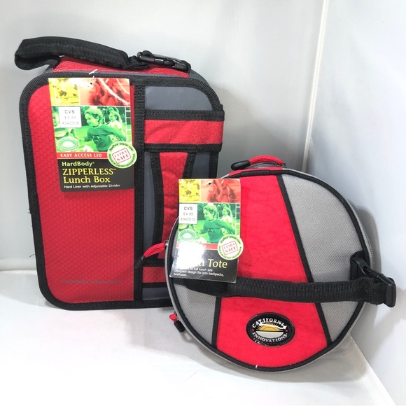 2 Insulated Lunch Totes with Handles - Picture 2 of 8